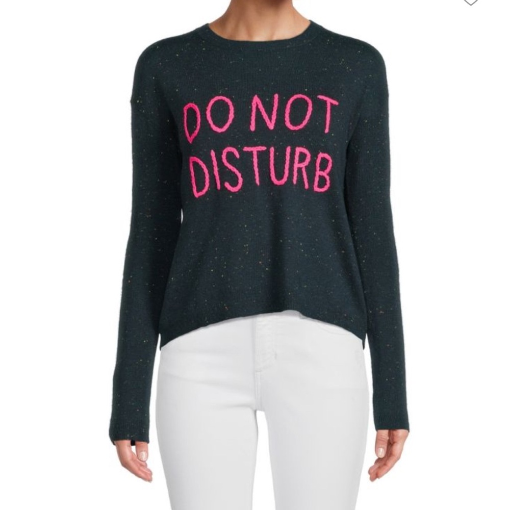 Lisa Todd Do Not Disturb Embroidered Sweater